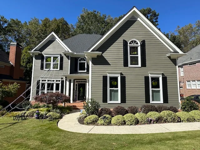 After residential siding replacement in Alpharetta