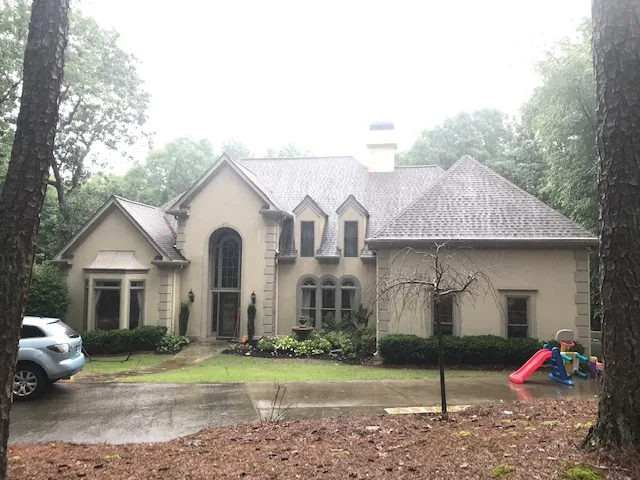 Before exterior renovation project in Roswell